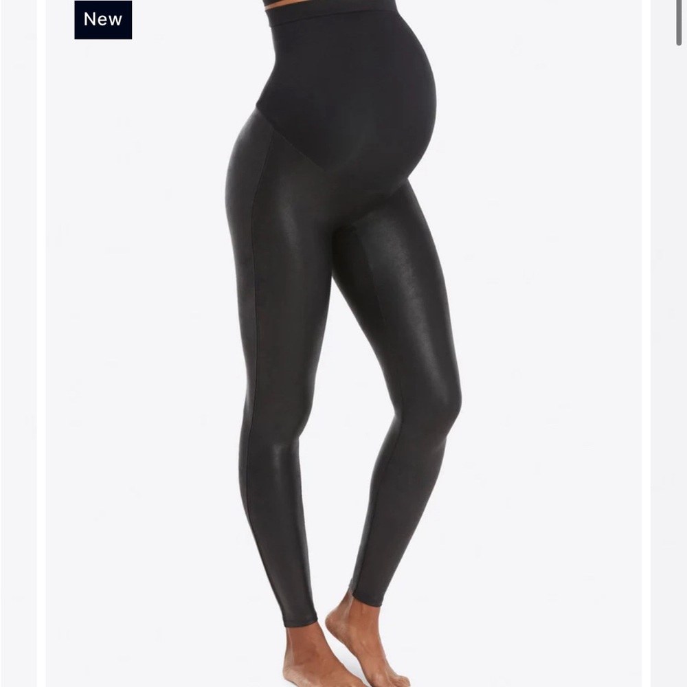 Spanx Maternity Faux Leather Legging